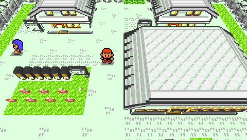 Pocket Voxel diorama of a Game Boy town